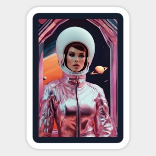 Soviet female astronaut Sticker